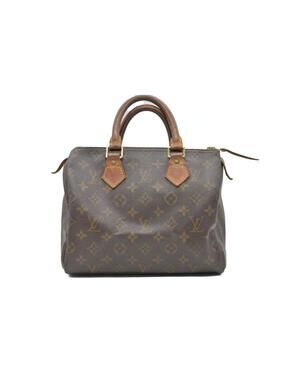 $1490 Louis Vuitton Speedy 25 Handbag Monogram Brown SP0999